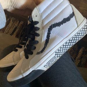 Checkered bottom Vans